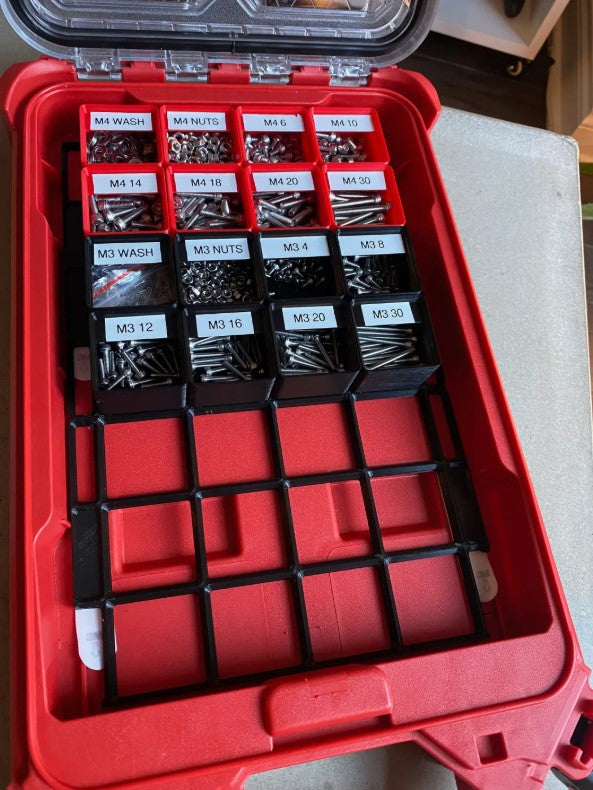 Niskoprofilowy zestaw wkładek do organizera Packout™ Compact – system organizacji (kompletny zestaw)