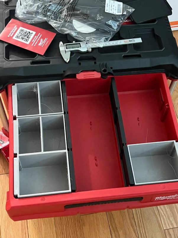 Small Storage Bin for Milwaukee PACKOUT 3-Drawer System – Outer Slot Fit