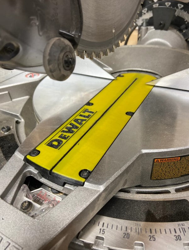 DeWalt Miter Saw Zero Clearance Insert Plate – Multi-Model Replacement Table Insert (Non-Sliding Models)