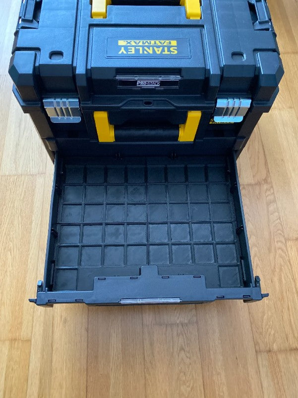 Craftsman Versastack and Dewalt tstak Gridfinity Inserts – Complete Baseplate and Modular Bin Set – Toolbox Organizer Storage System