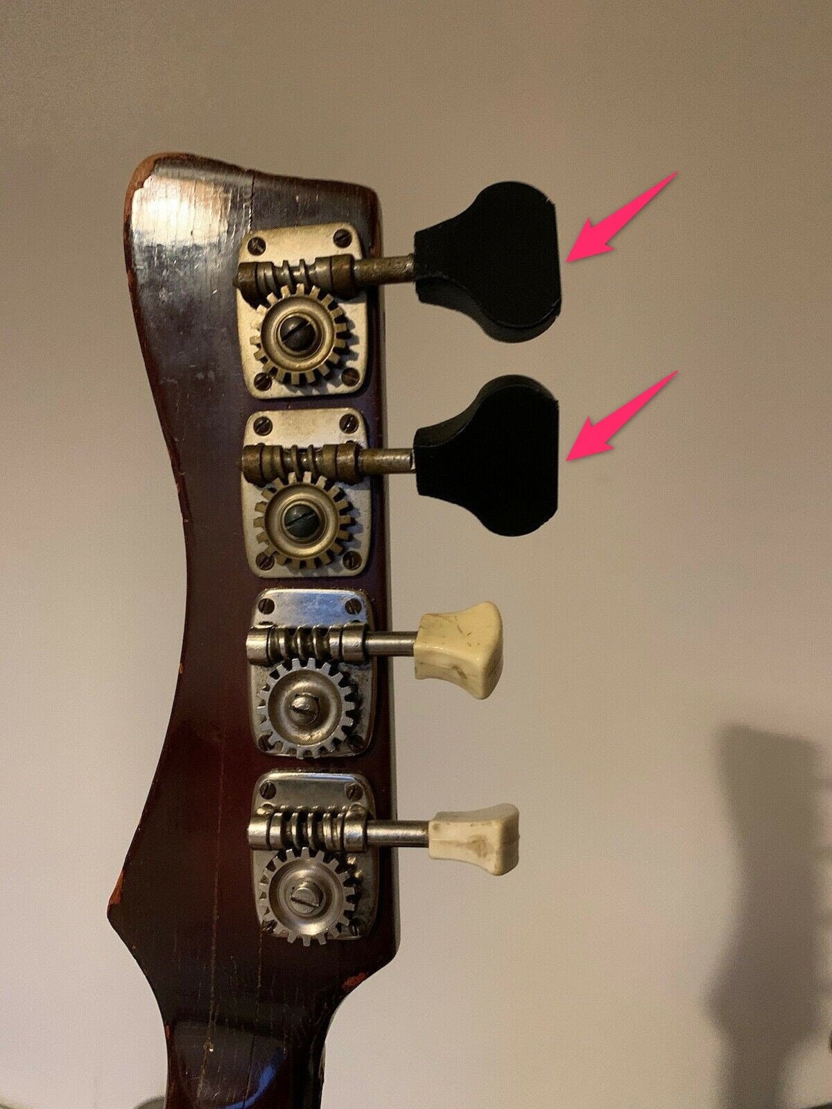 Perlgold guitar bass turning pegs tuners keys machine heads set of 5