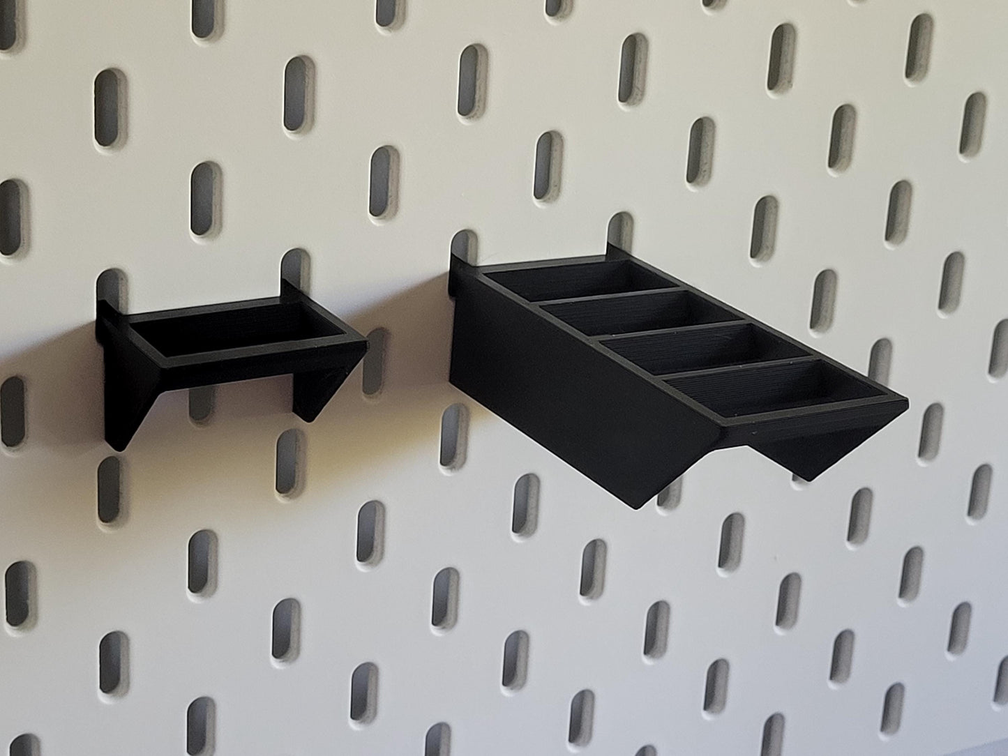 Bobbin Holder for Ikea Skadis Pegboard – Fits 3 or 12 Bobbins | Sewing, Serger & Embroidery Organizer