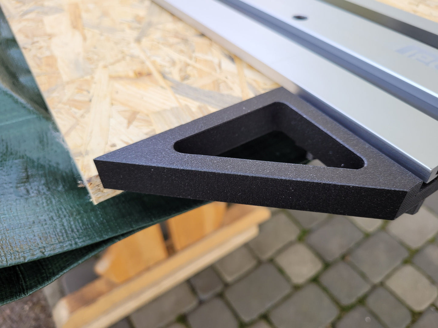 Track rail square fence for Ryobi rails