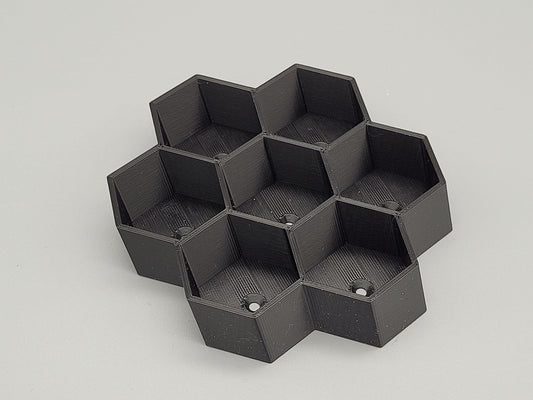 Hex Paint Tube Holder for walls – Fits 6 or 18 x 13ml Bottles | Citadel Compatible Organizer for Hobby & Miniature Paints