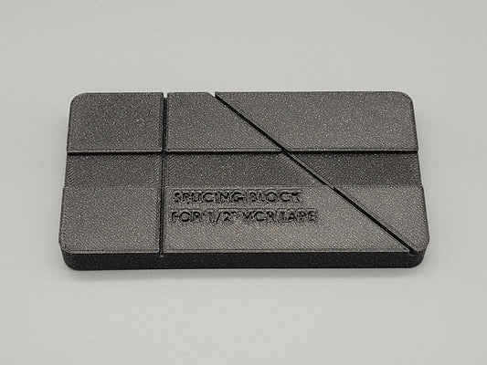 Splicing block for 1/2 inch VCR tape