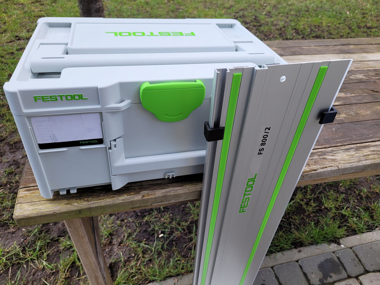 Festool rail holder for systainer