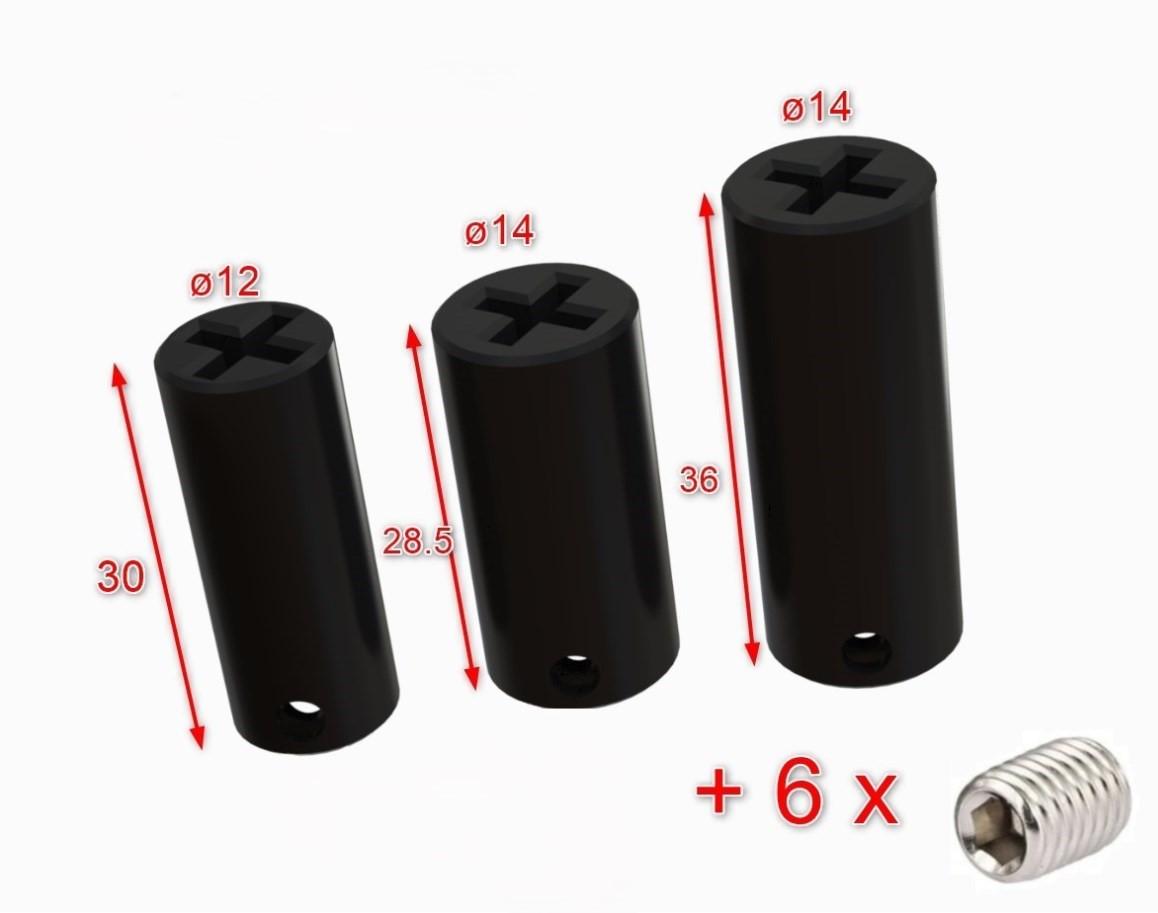 Universal Hand Blender Clutch Set with Grub Screws – Fits 5mm Shafts – Bosch, Electrolux, Silvercrest, Manta & More