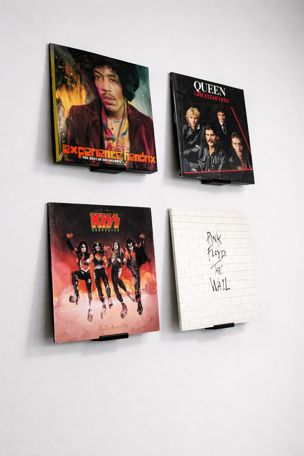 Vinyl Record Wall Mount Shelf | LP Display Stand | Album Holder | Floating Record Storage | Minimalist Music Decor
